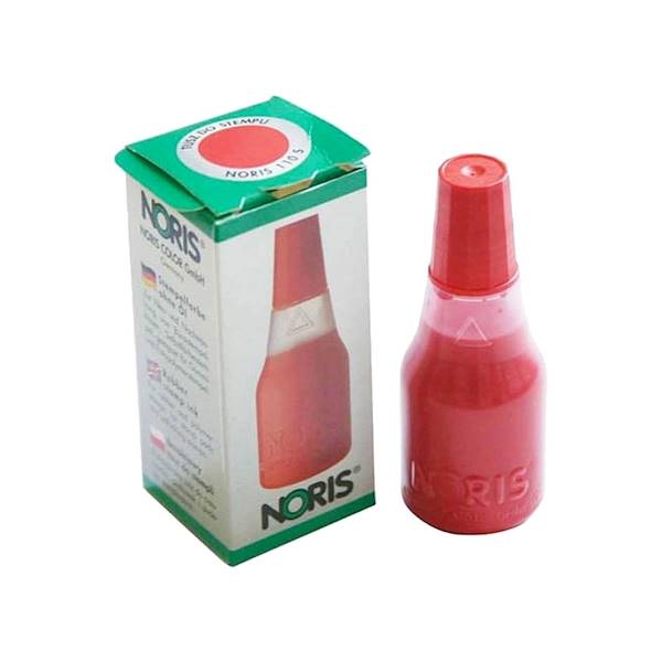 TUSZ DO STEMPLI CZERWONY NORIS 30 ML