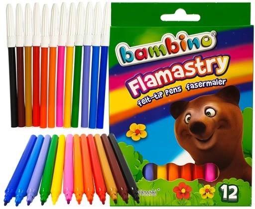 PISAKI FLAMASTRY BAMBINO 12KOL