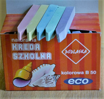 KREDA KOLOR PODLASKA 50szt. KWADRAT