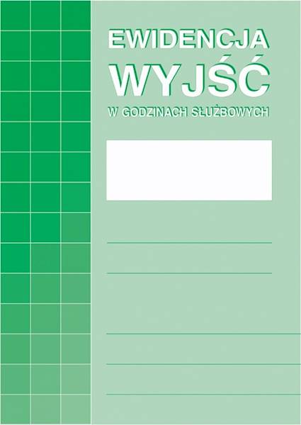 EWIDENCJA WYJŚĆ A4 MIP 574-1