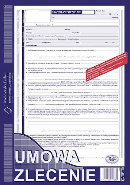 UMOWA ZLECENIE A4 MIP 511-1