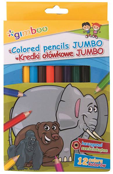 KREDKI OŁÓWKOWE JUMBO 12 KOL ALIGA