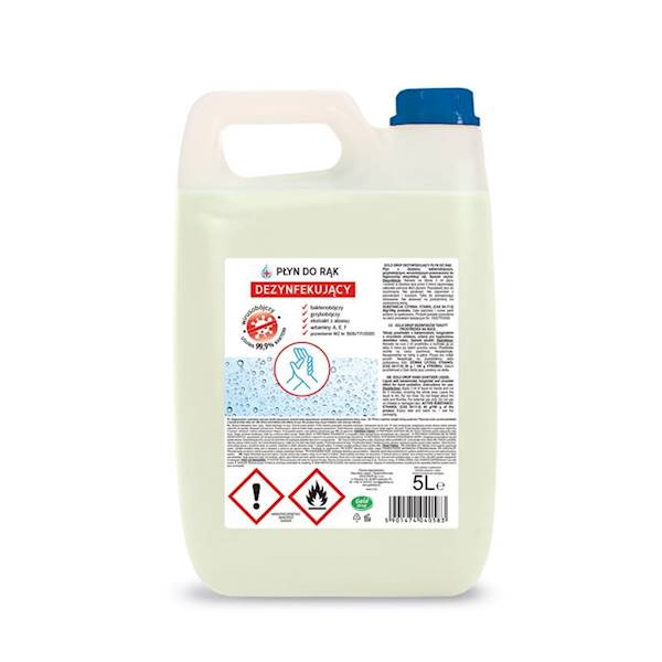 PŁYN DO DEZYNFEKCJI RĄK GOLD 60-70% ALKOH. 5L SC
