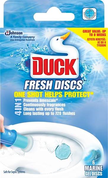 KRĄŻKI ŻELOWE WC DUCK 36ML 6szt SC
