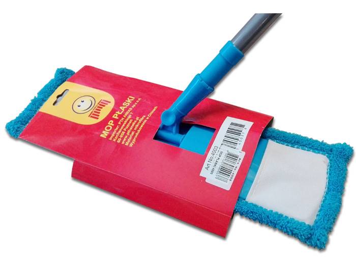 MOP PŁASKI Z KIJEM TELESKOPOWYM EURO 40CM SC