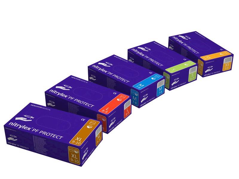 RĘKAWICE NITRYLOWE 100SZT XL NIEBIESKIE SC