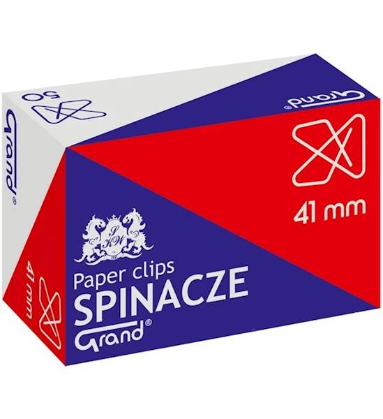 SPINACZE SREBRNY KRZYZOWY OP.50szt 41MM