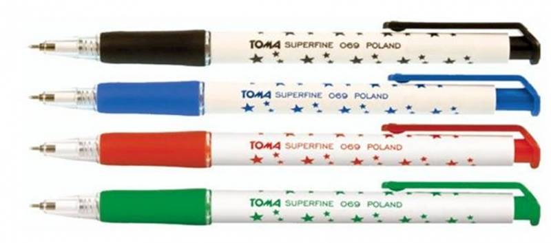 DŁUGOPIS TOMA 069 GWIAZDKA AUTOM CZERWONY A20