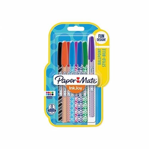 DŁUGOPIS PAPER MATE INKJOY ZESTAW 8 KOLORÓW