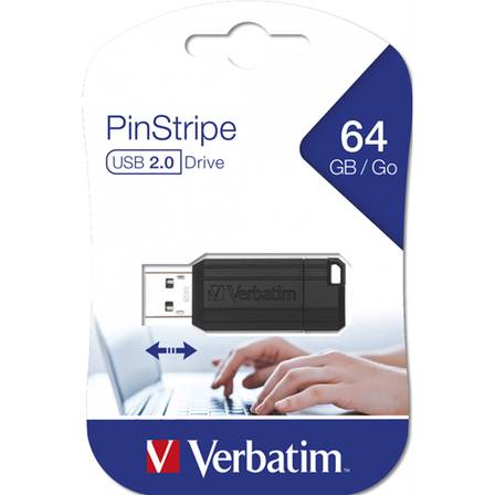 PAMIĘĆ USB 64GB VERBATIM MYUSB USB 2.0 BLACK SC