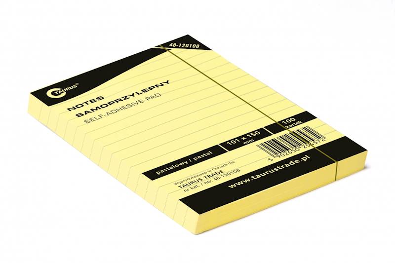 NOTES SAMOPRZYLEPNY W LINIE 101X150 100 KARTEK