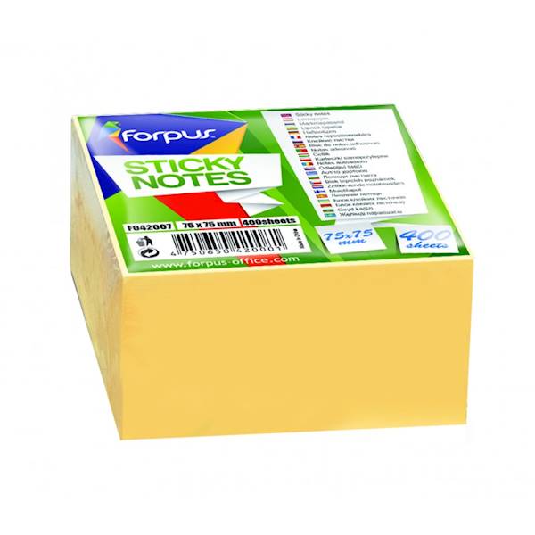 NOTES SAMOPRZYLEPNY ŻÓŁTY 400k TS 75/75 76/76 SC