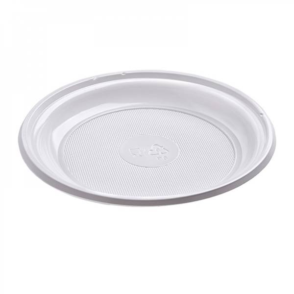 TALERZ BIAŁY PLASTIK 220MM 100SZT.