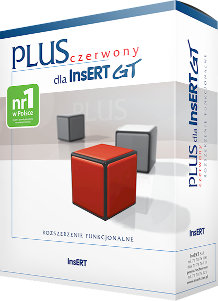 czerwony PLUS dla InsERT GT (licencja elektroniczna)
