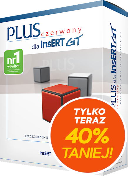 czerwony PLUS dla InsERT GT (licencja elektroniczna)
