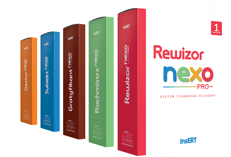 Doradca podatkowy nexo PRO (Rewizor, Rachmistrz, Gratyfikant, Subiekt, Gestor) e.lic.
