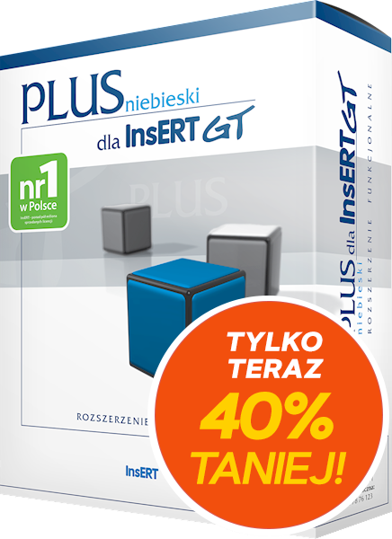 niebieski PLUS dla InsERT GT (licencja elektroniczna)