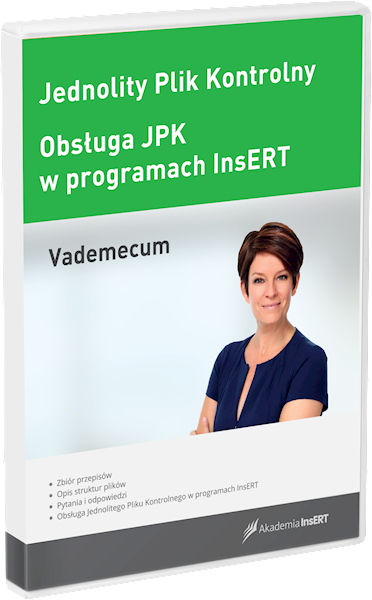 Jednolity Plik Kontrolny - vademecum + Obsługa JPK w programach InsERT