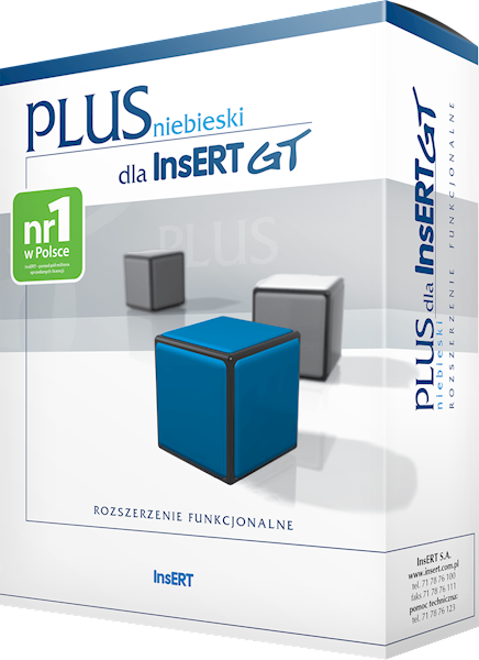niebieski PLUS dla InsERT GT (licencja elektroniczna)