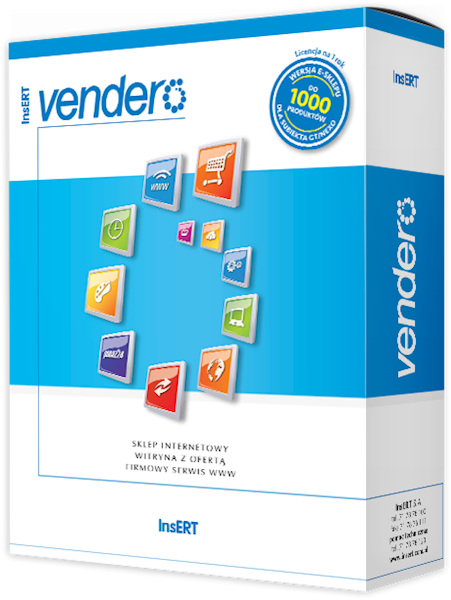  vendero - sklep 1000 produktów -lic. elektroniczna