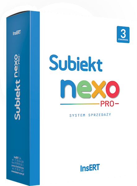 Subiekt nexo PRO (licencja elektroniczna na 3 st.)