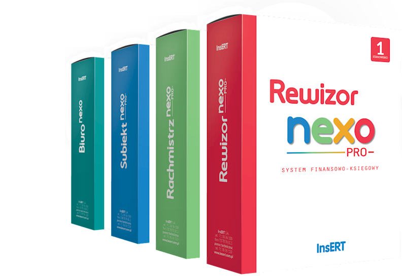 Biuro rachunkowe nexo PLUS (Rewizor, Rachmistrz, Subiekt, Biuro) e.lic.