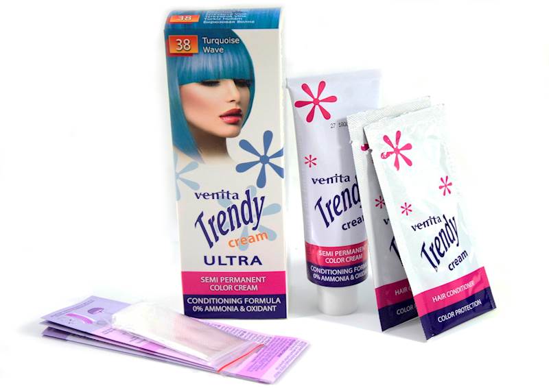 TRENDY CREAM TUBE 38-TURKUSOWA FALA