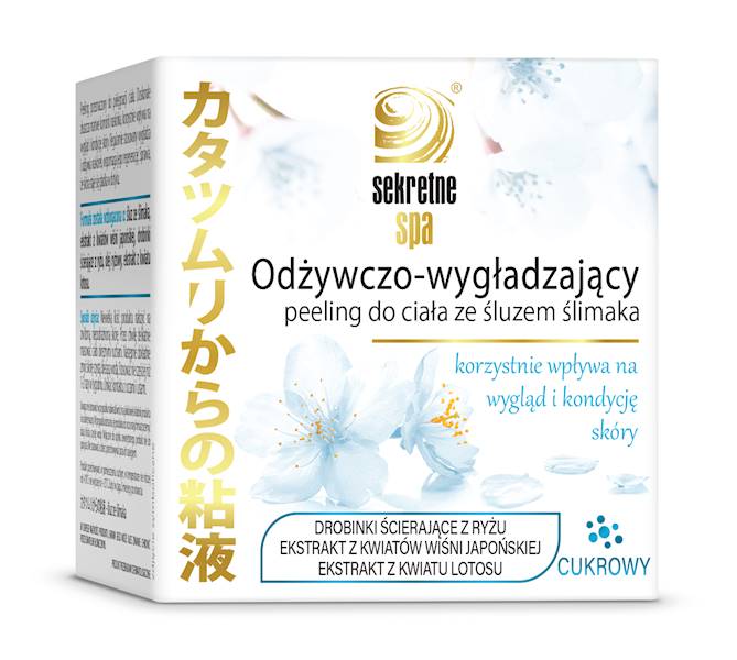 JAPAN SECRET Odżywczo - wygładzający peeling do ciała ze śluzem ślimaka