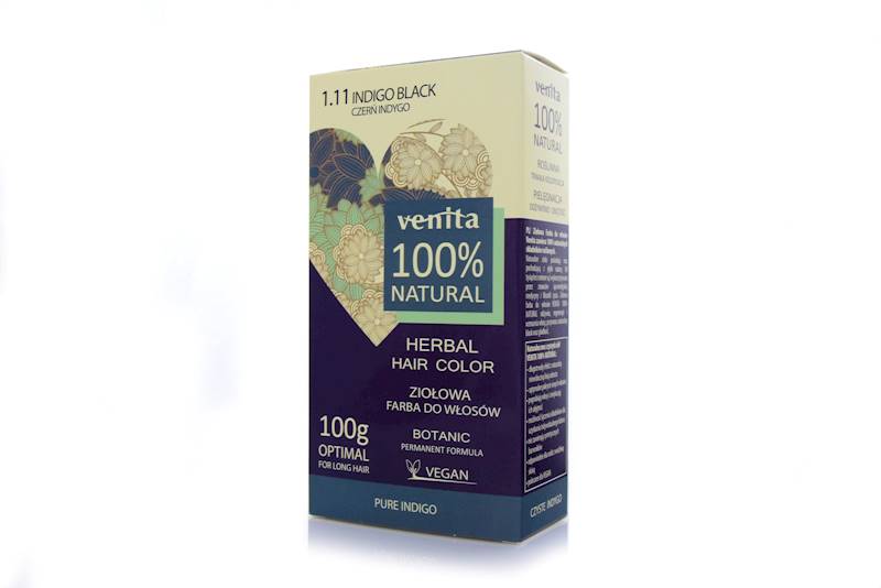 ZIOŁOWA FARBA 1.11 CZERŃ INDYGO 100G