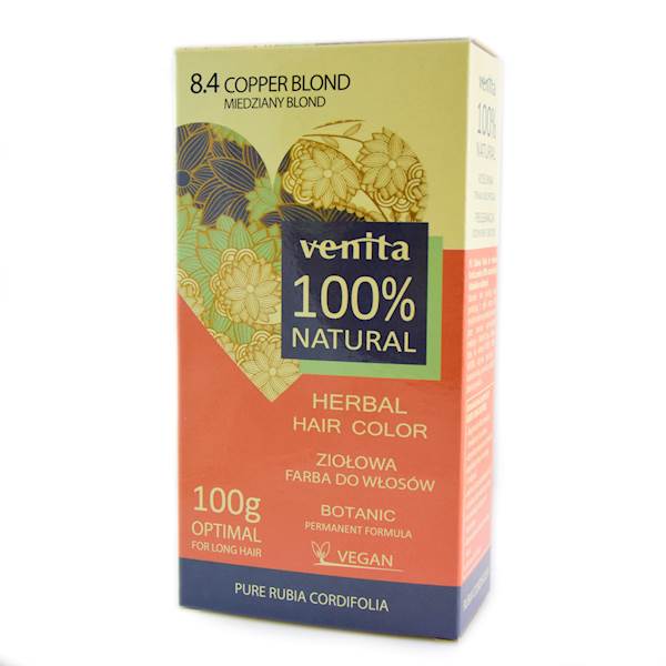 ZIOŁOWA FARBA 8.4 MIEDZIANY BLOND 100G