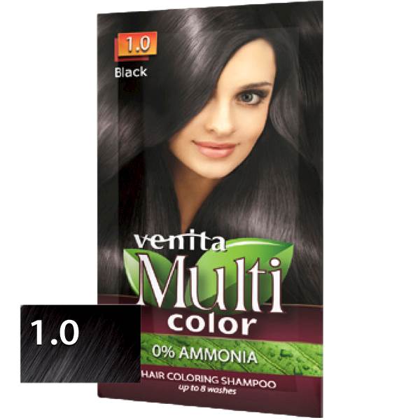 Szampon koloryzujący w saszetce Multicolor 1.0 BLACK - czarny