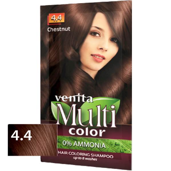 Szampon koloryzujący w saszetce Multicolor 4.4 CHESTNUT
