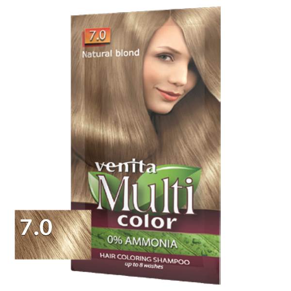 Szampon koloryzujący w saszetce Multicolor 7.0 NATURAL BLOND