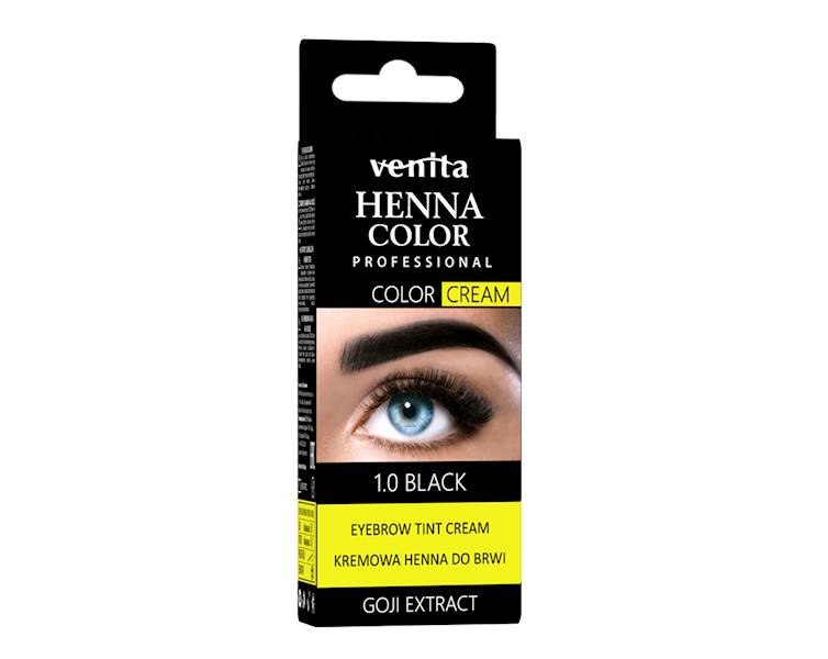 KREMOWA HENNA DO BRWI 1.0 CZARNA LIFTING