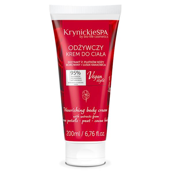 Odżywczy krem do ciała - róża 200ml