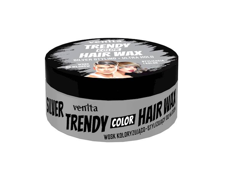 TRENDY WOSK KOLOR 75 G SREBRNY SILVER