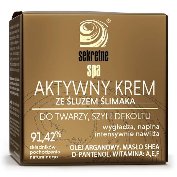 Aktywny krem ze śluzem ślimaka do twarzy 50 ml