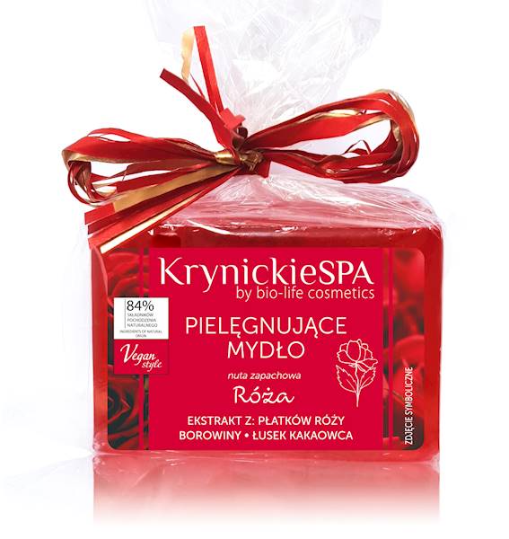 Pielęgnujące mydło - róża 100g kostka