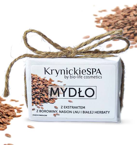 Mydło z ekst.z borowiny, nasion lnu i białej herba