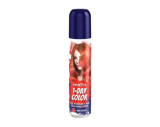 KOLORYZUJĄCY SPRAY DO WŁOSÓW 1-DAY 04 CZERWONA ISKRA