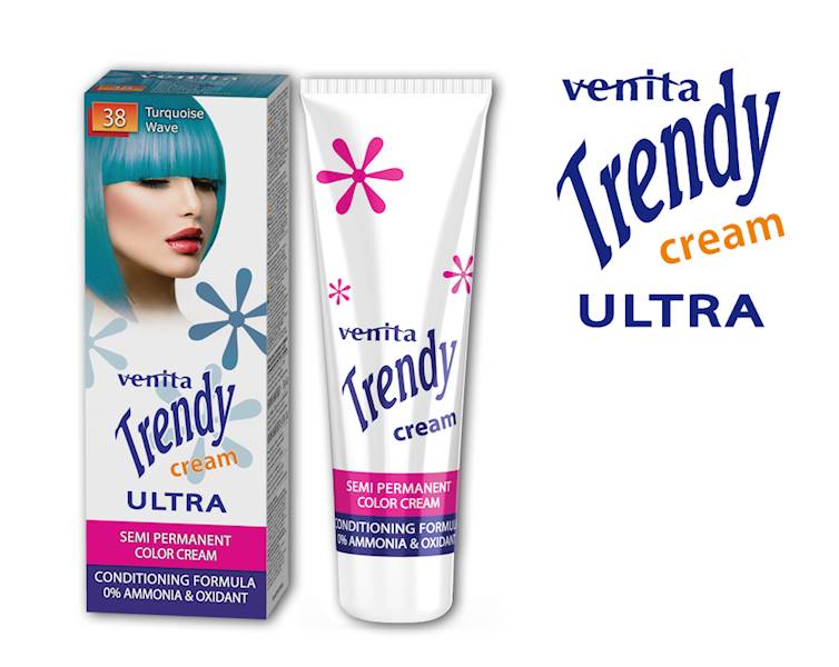 TRENDY CREAM TUBE 38-TURKUSOWA FALA