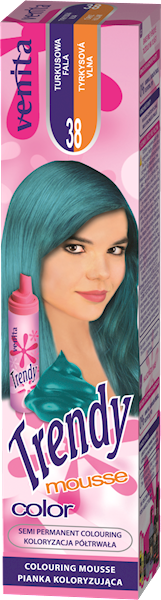 PIANKA TRENDY COLOR TURKUSOWA FALA 38