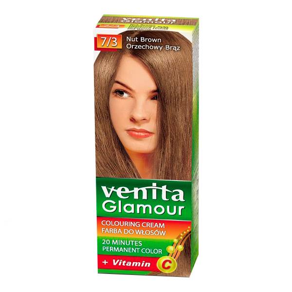 FARBA DO WŁOSÓW GLAMOUR ORZECHOWY BRĄZ 7/3