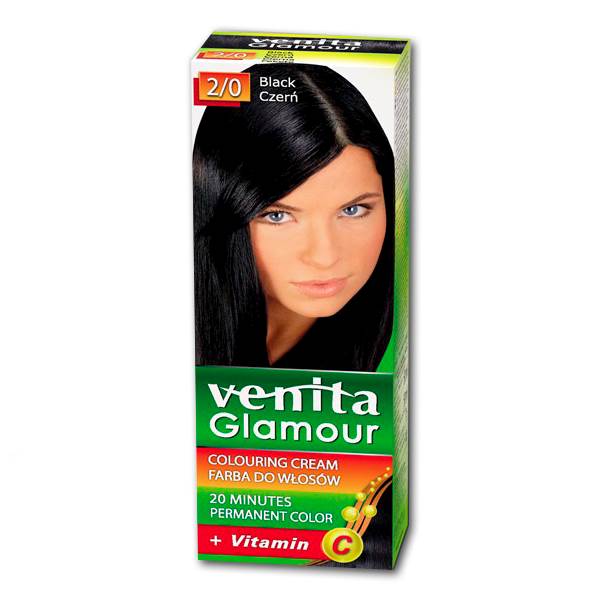 FARBA DO WŁOSÓW GLAMOUR CZERŃ 2/0