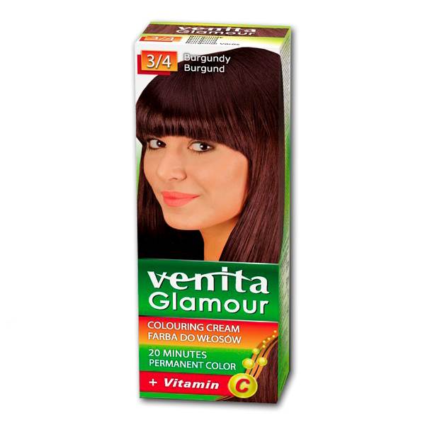 FARBA DO WŁOSÓW GLAMOUR BURGUND 3/4
