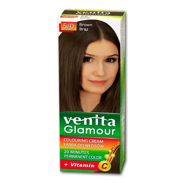 FARBA DO WŁOSÓW GLAMOUR BRĄZ 5/0