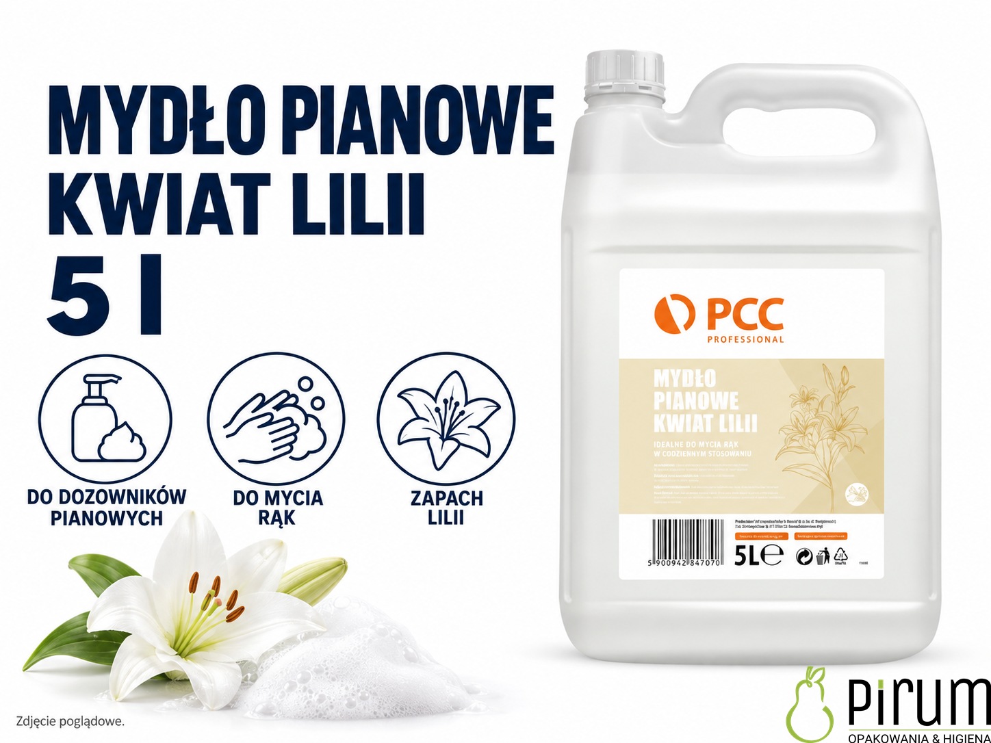 Mydło pianowe Kwiat Lilii — 5 l
