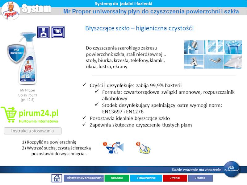 Mr Proper 750ml Dezynfekcja i Mycie Multi-Surface