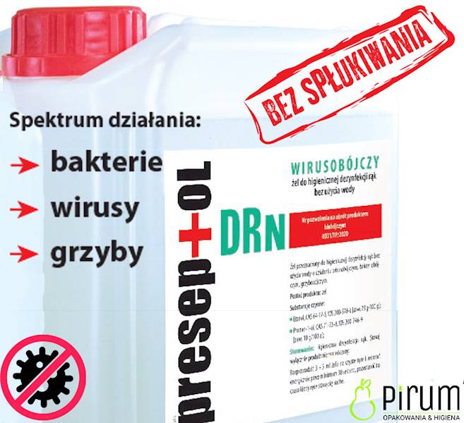 Preseptol DRN 5L ŻEL Dezynfekcja Rąk Bez Wody