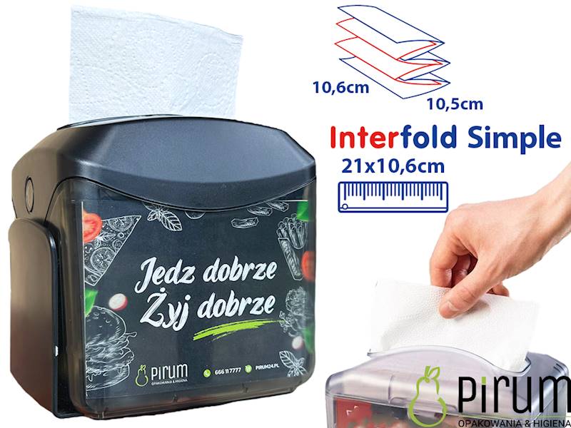 Dyspenser Serwetek InterFold 21x10 SIMPLE 2301